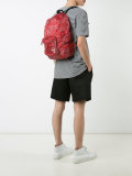 abstract print backpack