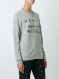 embroidered 'Rebel Without' sweatshirt