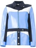 colour block military jacket 