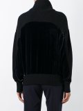 velvet panel jumper