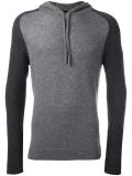 contrast sleeves hoodie 