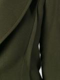 peaked lapel fitted jacket