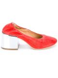 metallic heel pumps 