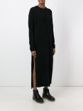 side slit knitted dress