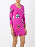 bead embroidered knitted dress