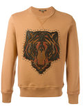 lion studded applique sweatshirt
