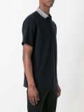 contrast collar polo shirt