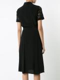 embellished panel shirt dress