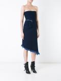 raw asymmetric hem dress