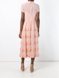 semi sheer layered dress