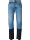dyed hem jeans