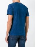 indigo dyed print T-shirt