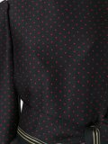 belted polka dot print dress