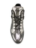 glitter effect hi-top sneakers 