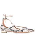 lace-up ballerinas