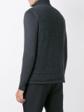 quilted roll neck gilet