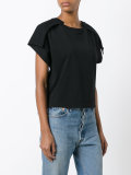 contrasting back T-shirt