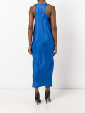 tied draped front dress