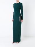 back slit long dress