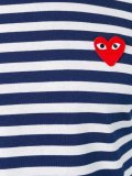 striped crew neck sweatshirt