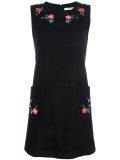 embroidered mini dress