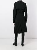 single breasted belted coat