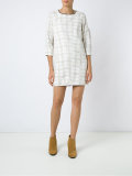 plaid shift dress