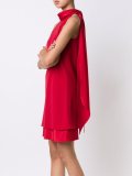 layered roll neck shift dress