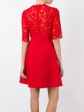 lace crepe couture dress