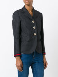 micro dot blazer
