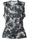 floral lace print top 