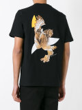 modernist owl print T-shirt