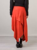 suede asymmetric skirt