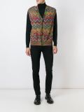 zig zag knit gilet 