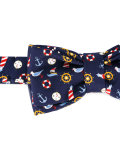 nautical print bow tie
