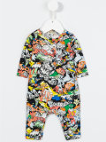 printed romper and pyjama set