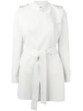 tie-waist trench coat