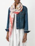 bird print scarf 