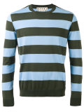 striped crew neck jumper