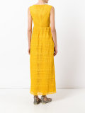 lace overlay maxi dress