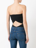 strpaless ruched detail body