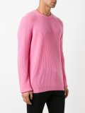 ribbed-knit sweater