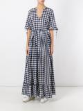 checked maxi dress