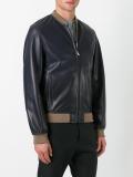 zipped bomber jacket