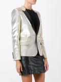 singled breasted tuxedo jacket