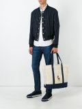 embroidered logo shoulder bag 