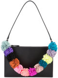 pompom strap shoulder bag