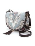 jacquard effect shoulder bag