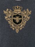 embroidered crown & bee jumper