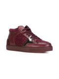 quilted hi-top sneakers